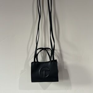 Telfar Black Mini Shopping Bag Crossbody